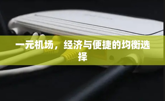 一元机场,经济与便捷的均衡选择 一元机场,经济与便捷的均衡选择
