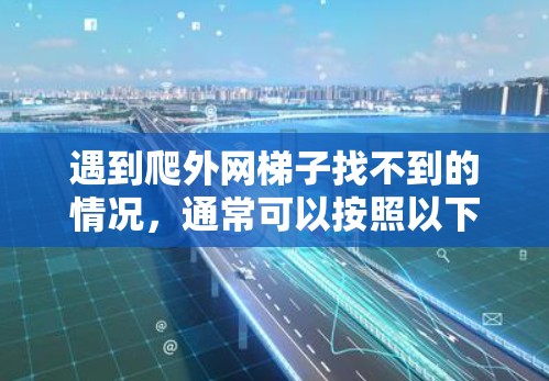 遇到爬外网梯子找不到的情况，通常可以按照以下步骤解决