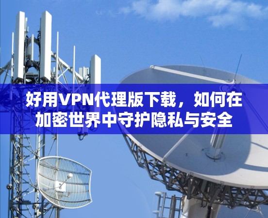 好用VPN代理版下载，如何在加密世界中守护隐私与安全