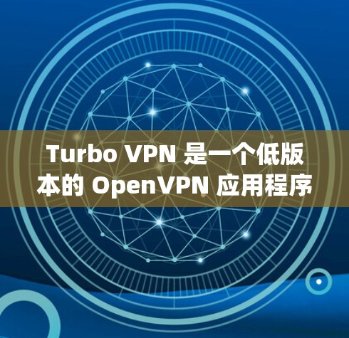Turbo VPN 是一个低版本的 OpenVPN 应用程序，用于在本地建立 VPN 连接。选择 Turbo VPN 的服务器需要综合考虑多个因素，以下是一步步的指南